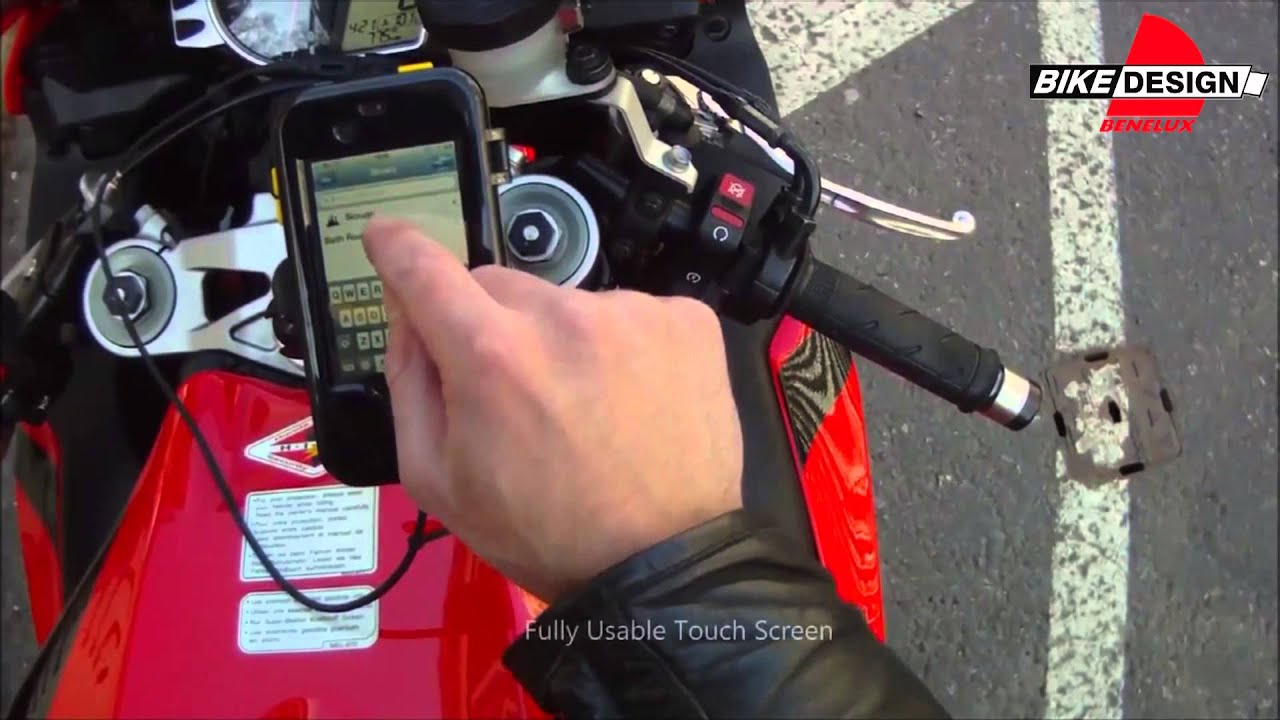 Touch Screen Test - Twisty Ride Waterproof Iphone holder for motorcycles, bicycles,...