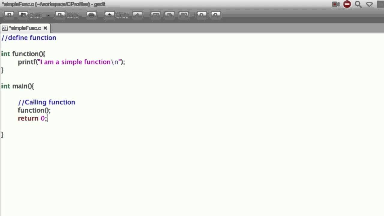 C Programming - 27. Write a Simple Function in C Program - YouTube