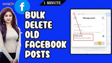 How to Bulk Delete Old Facebook Posts  2024 | Skill Wave