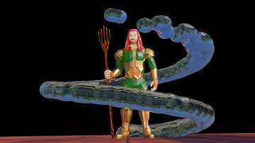 Water following path around character | Blender 2.92 liquid simulation