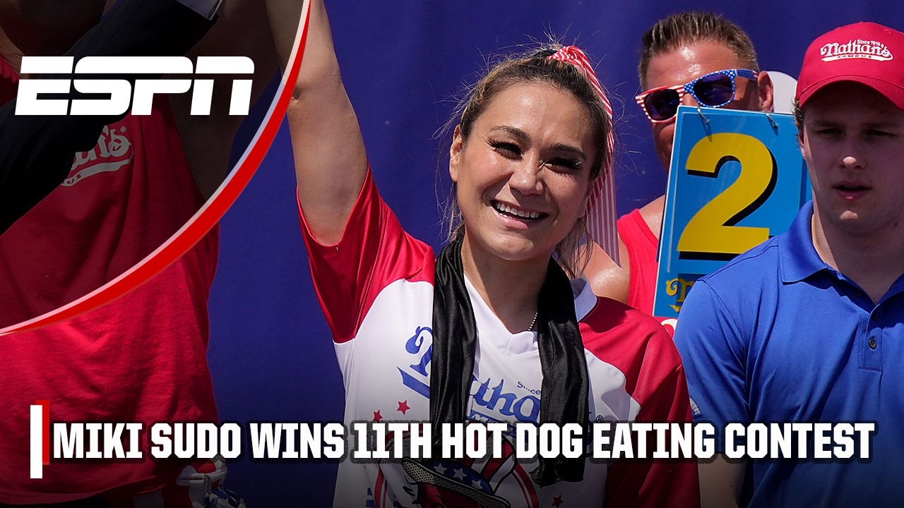 🌭 MIKI SUDO WINS HER 11TH NATHAN'S FAMOUS WOMEN'S HOT DOG EATING CONTEST 🔥 | ESPN