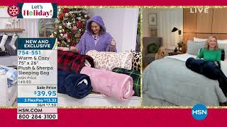 Warm   Cozy 75" x 26" Plush   Sherpa Sleeping Bag screenshot 5