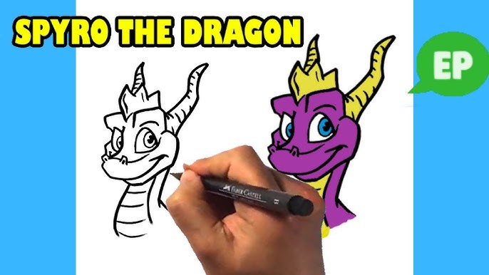 easy drawing of a dragon