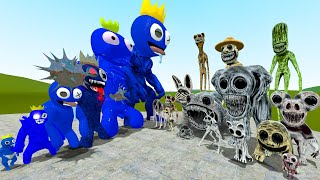 EVOLUTION OF BLUE RAINBOW FRIENDS VS ALL ZOONOMALY MONSTERS In Garry's Mod