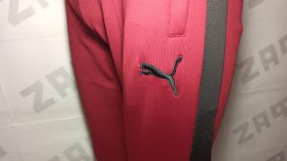Мужские штаны PUMA EMBR SGN, бордовый/чёрный (реплика) - Видео от zaf