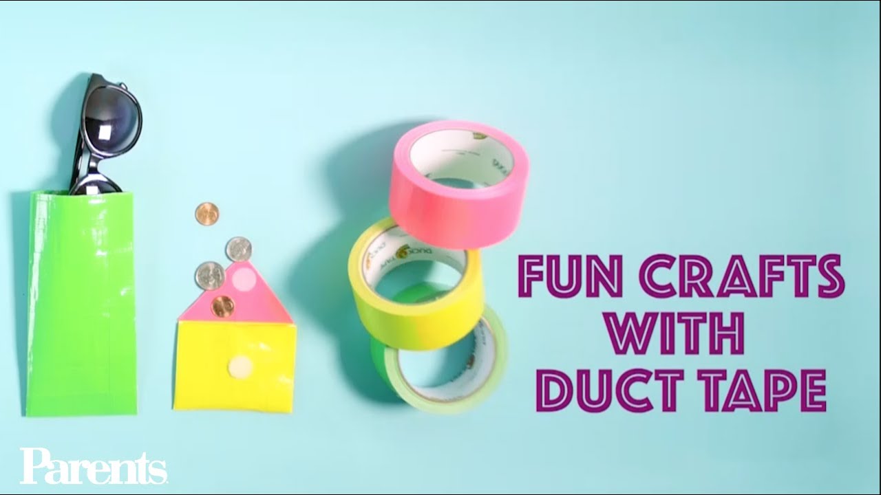 How to Make a Duct Tape Glasses Case & Coin Purse Parents YouTube