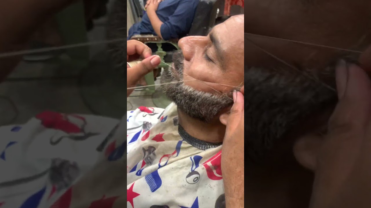 Beard line up with threading 💈🥰💈 