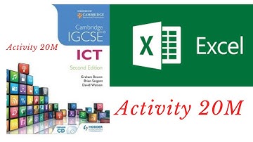 IGCSE ICT |Activity 20M | Data analysis|Information communication technology|Coding Tricks by swetha