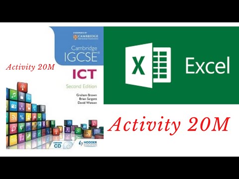 IGCSE ICT |Activity 20M | Data analysis|Information communication technology|Coding Tricks by swetha