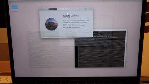 Horizontal lines screen issue with the MacBook Pro 13" 2017
