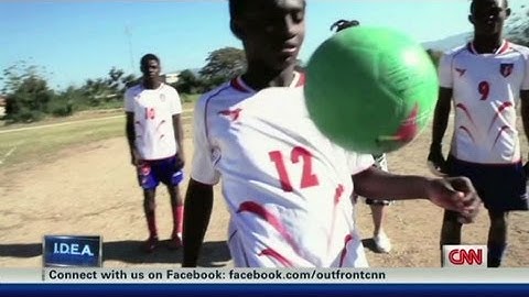 Generating electricity with soccer ball