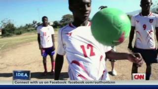 Generating electricity with soccer ball