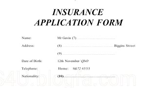 insurance application form listening test ielts exam 2019 | listening practice test 2020 | ielts |