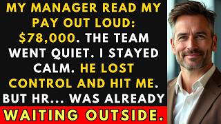 He Read My $78,000 Pay Out Loud — When I Spoke Back, He Hit Me… And HR Was Already There