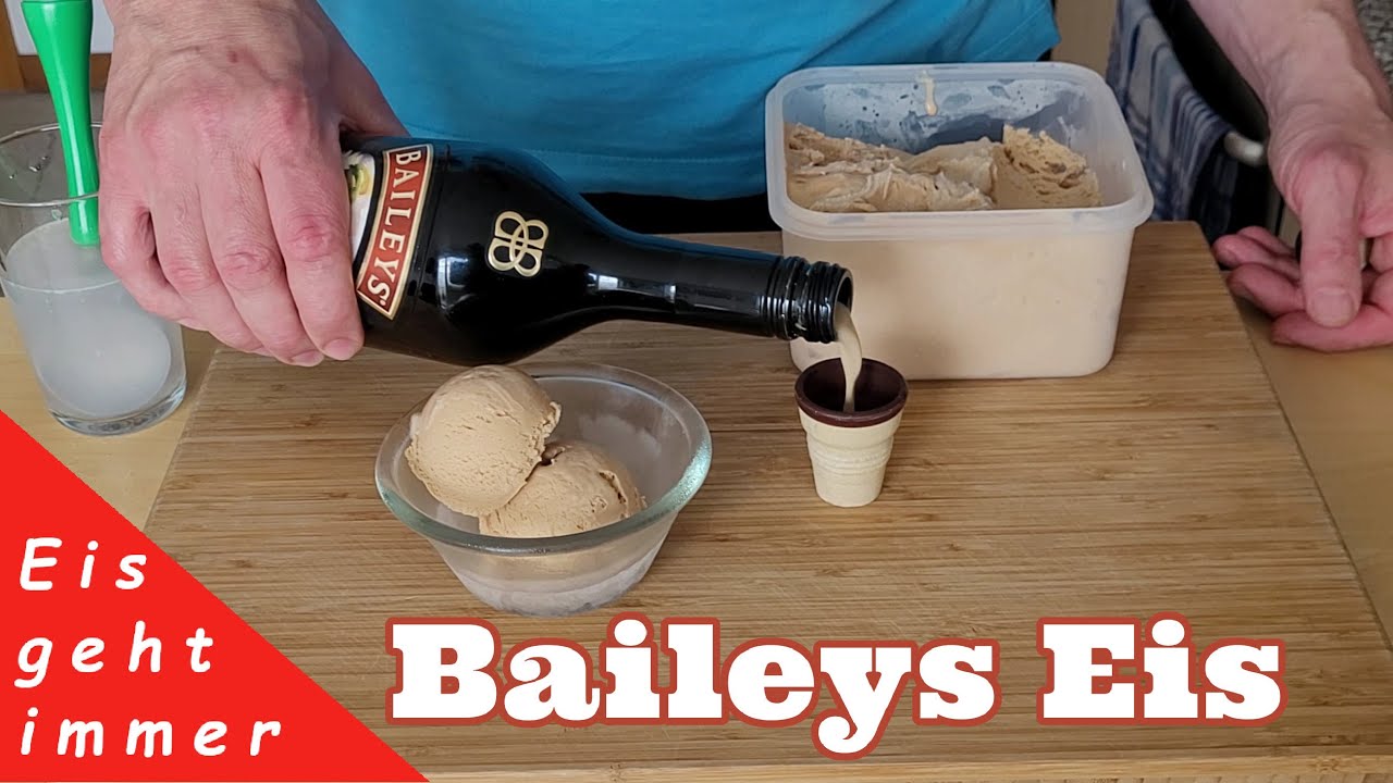 Cremiges Baileys Eis selber machen 👉 Rezept mit und ohne Alkohol