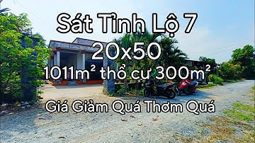 Nhà đất củ chi | giá rẻ | giới thiệu | Lô Đất Sạch đẹp 1011m² sẵn thổ cư 300m² đất ở hiện hữu