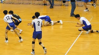 亀岡聖成 #尾藤大輝 駿台学園 vs 東山 第3セット インターハイ2023