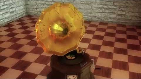 GRAMOPHONE 3D MODELING CINEMA 4D