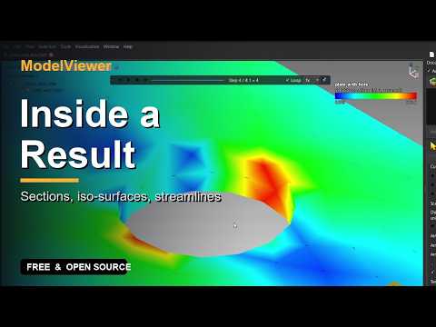 Tutorial 6 - Look inside a simulation result: sections, iso-surfaces, streamlines, volume