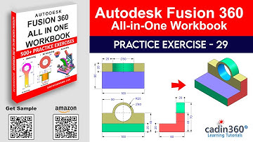 Fusion 360 Tutorial for Beginners – Exercise #29 | 3D Modeling from 2D Drawing - Day 29