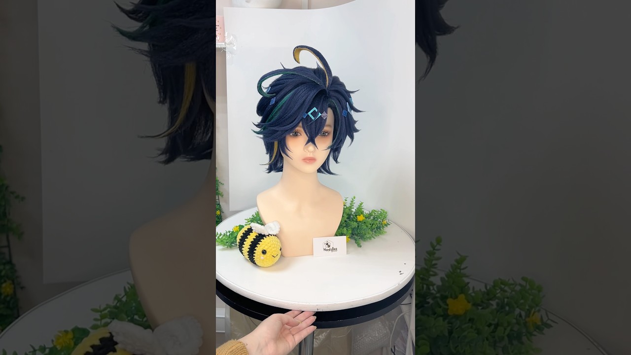Укладка парика на Кинича (Kinich Genshin Impact) #genshinimpact #wigs #cosplay #укладкапарика #кинич