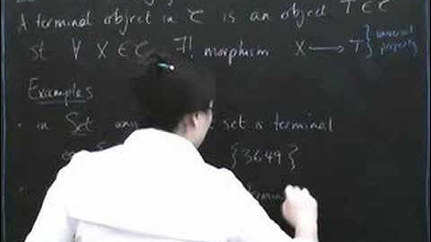 Terminal and initial objects 1