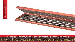 Starrett Solid-Rod Inside Micrometer Set with Case, Insulated Rods, Quick-Reading Figures, Hardened