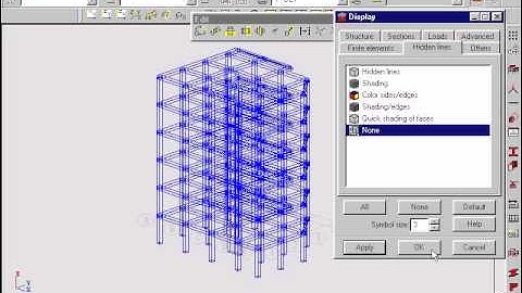 Modeling of building using Robot Millennium V15.