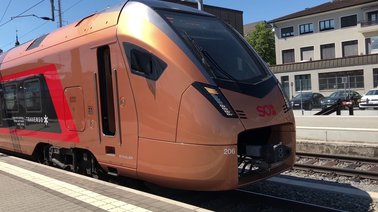 SÜDOSTBAHN AND SBB TRAINS AT PFÄFFIKON SZ, HURDEN, RAPPERSWIL AND RIDING THE BRAND NEW FLIRT 4!