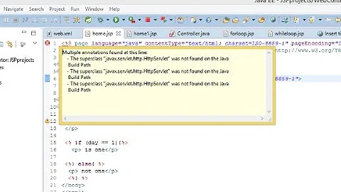 javax.servlet.http.httpservlet was not found on the java build path