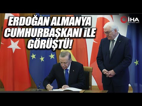 Cumhurbaşkanı Erdoğan, Almanya Cumhurbaşkanı Steinmeier'le Görüştü