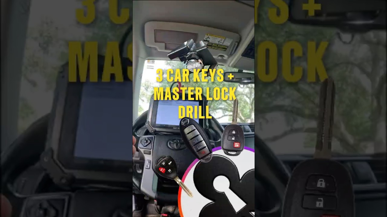 Houston Key Locksmith - 3 Car Keys+Mater Lock Drill