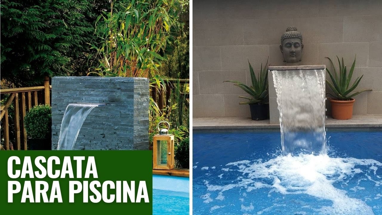 PISCINA COM CASACATA IDEIAS INOVADORAS PARA SUA INSPIRAÇÃO