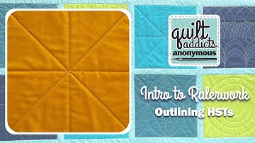 Intro to Rulerwork: Outlining Half Square Triangles