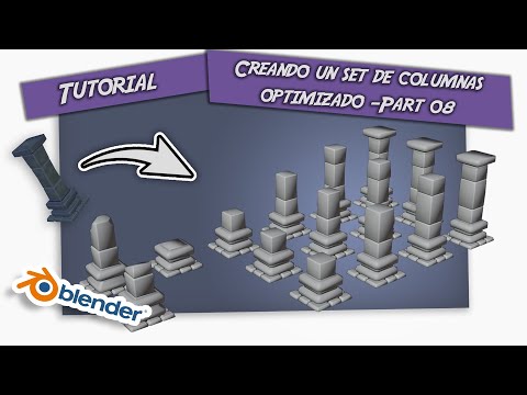 Environment🏛️ para videojuegos - Pack Columnas 🏛️ optimizado - Blender - Parte 08