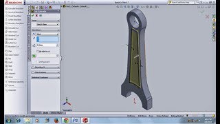 TUTORIL#03 HOW TO MAKE "CONNECTING ROD PART#01" IN SOLIDWORKS