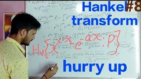 Hankel transform of a function//by sonu Choudhary