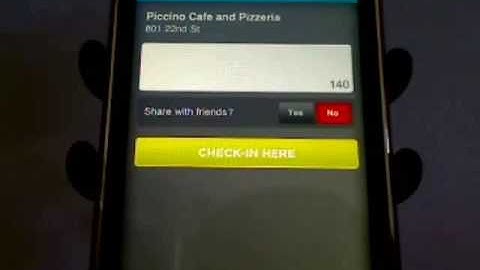 Checking-in with foursquare