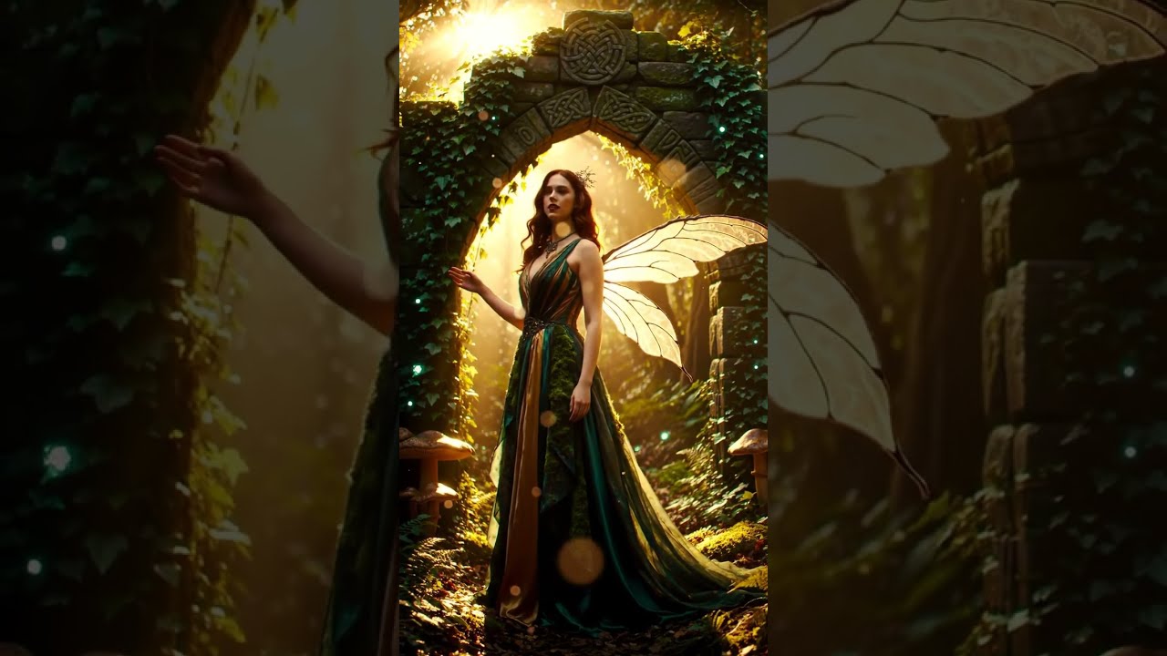 Unveiling the Forest's Secret: A Fairy Queen's Enigmatic Gaze | AI Art Magic