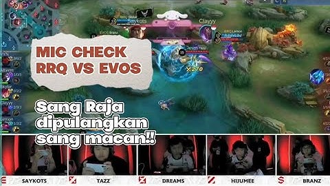 Full Mic Check RRQ VS EVOS Semifinal Lower Bracket MPL ID S11