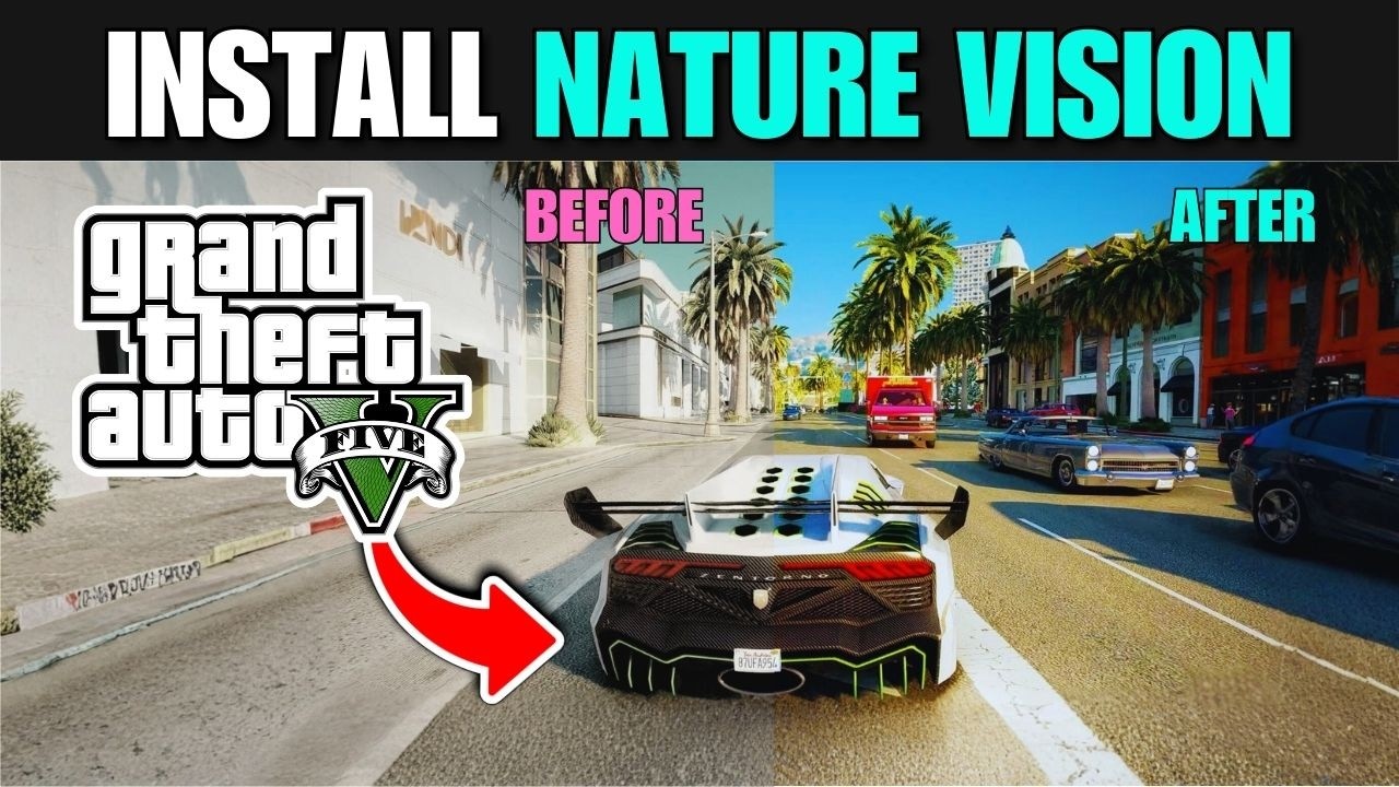 GTA 5: How to install natural vision evolved graphic mod - YouTube