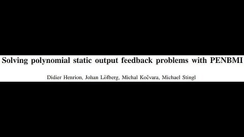 static output feedback stability