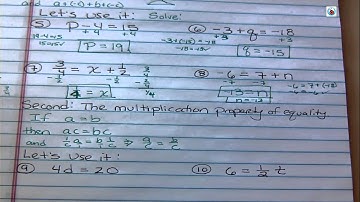 Equations: Multiplication Property of Equality