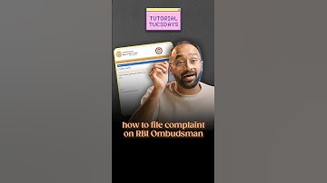 File Complaint against Banks | How to File Complaint on RBI Ombudsman #TutorialTuesdays Ep4