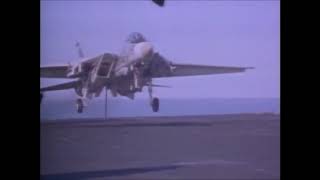 US Navy F-14 Tomcat launching and recovery