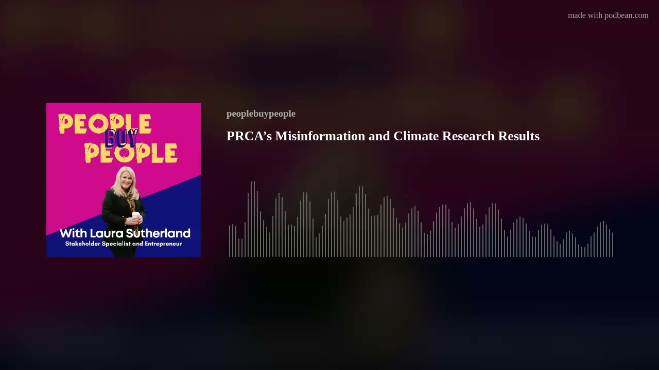 PRCA’s Misinformation and Climate Research Results