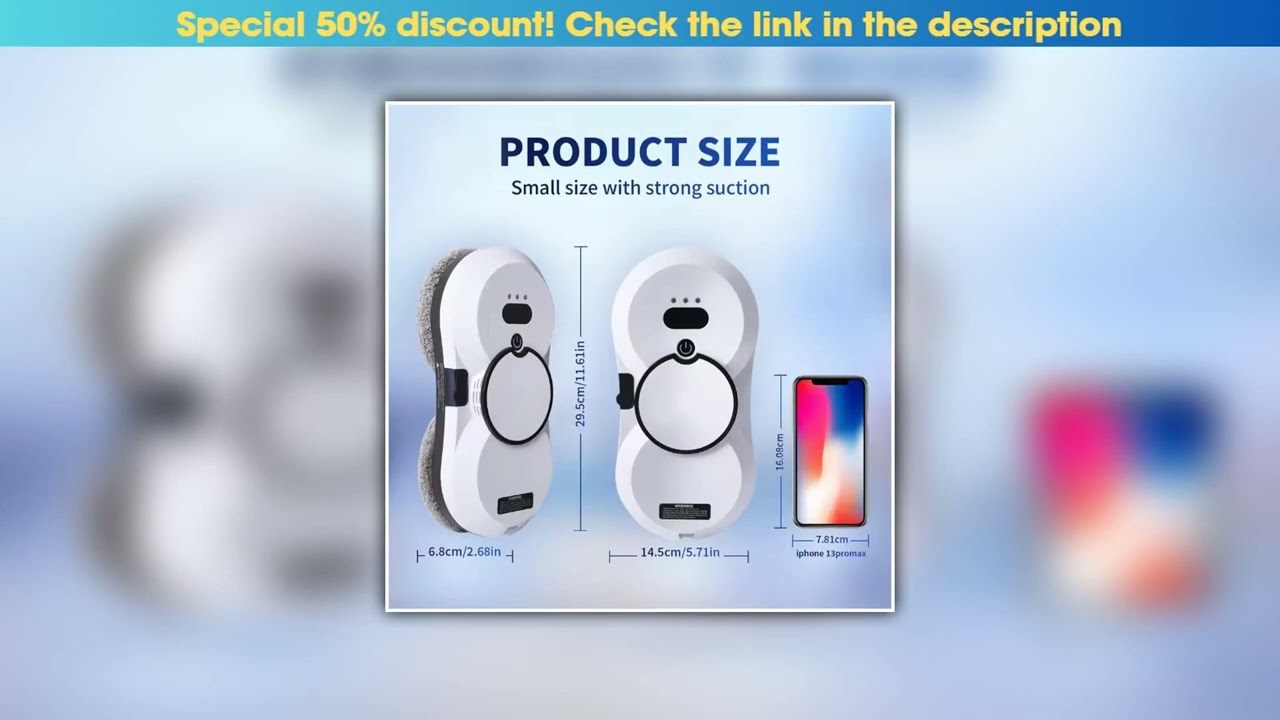 Review Window vacuum cleaner, spray water model, laser sensor, smart home glass wall dual-purpose c