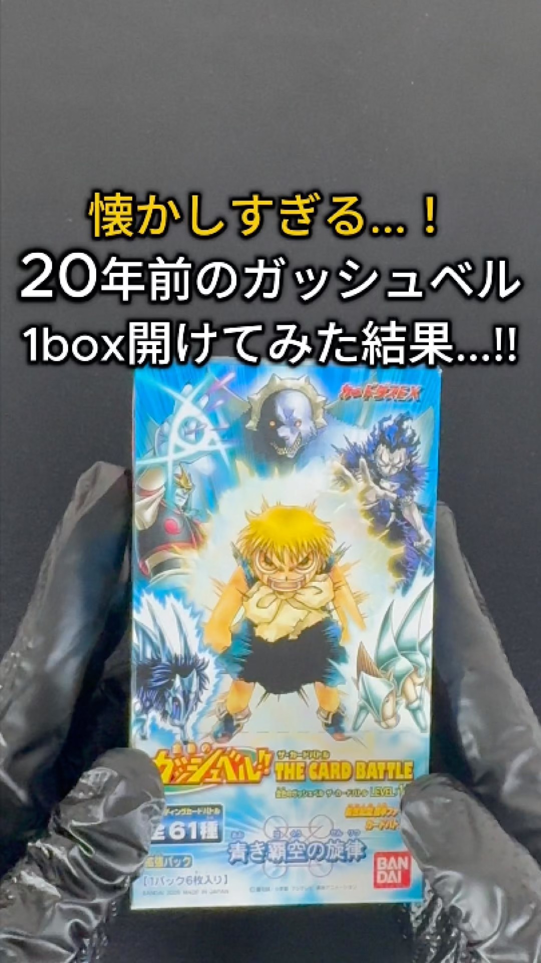 約20年前のガッシュベルを1BOX開封したら最後に…！？【LEVEL.10 青き覇