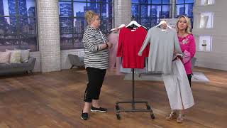Quacker Factory Essentials Set of Two 3/4-Sleeve Knit Tops on QVC