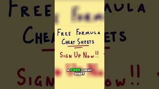 Unlock Math Secrets  Free Cheat Sheets for Effortless Learning!